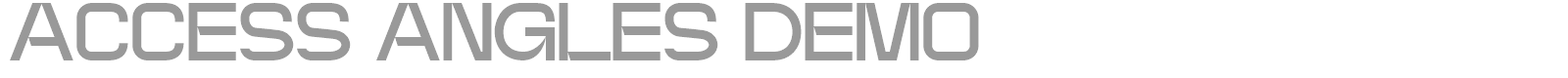 Access Angles font preview